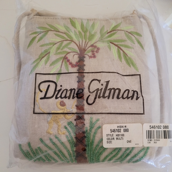 Dianne Gilman embroidered shoulder bag - Picture 1 of 5